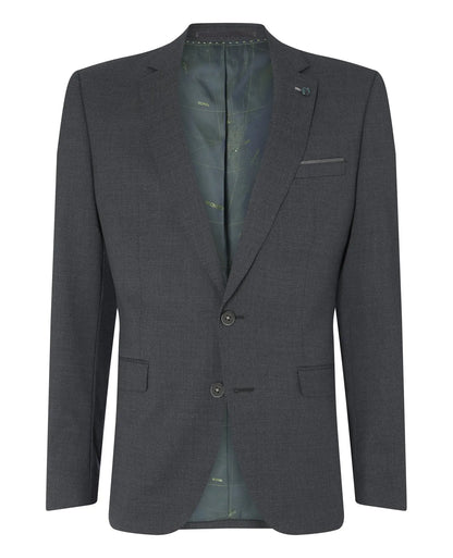 Remus Uomo Lucian Suit Jacket - Charcoal Grey From Woven Durham