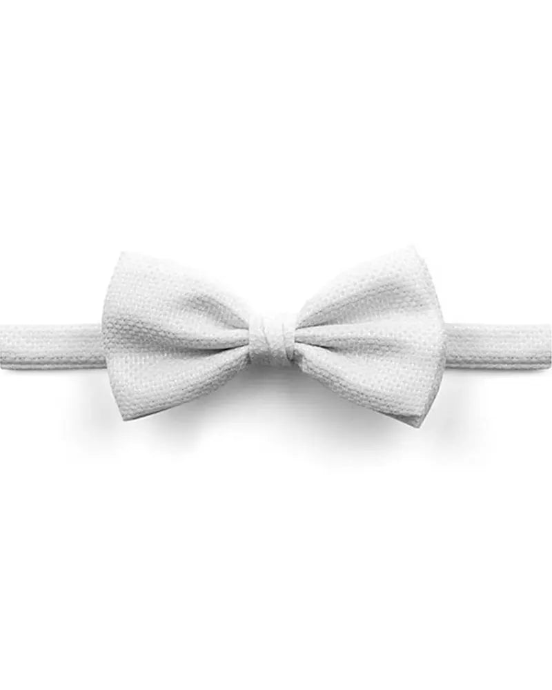 Marcella Pre-Tied Bow Tie - White Knightsbridge Neckwear