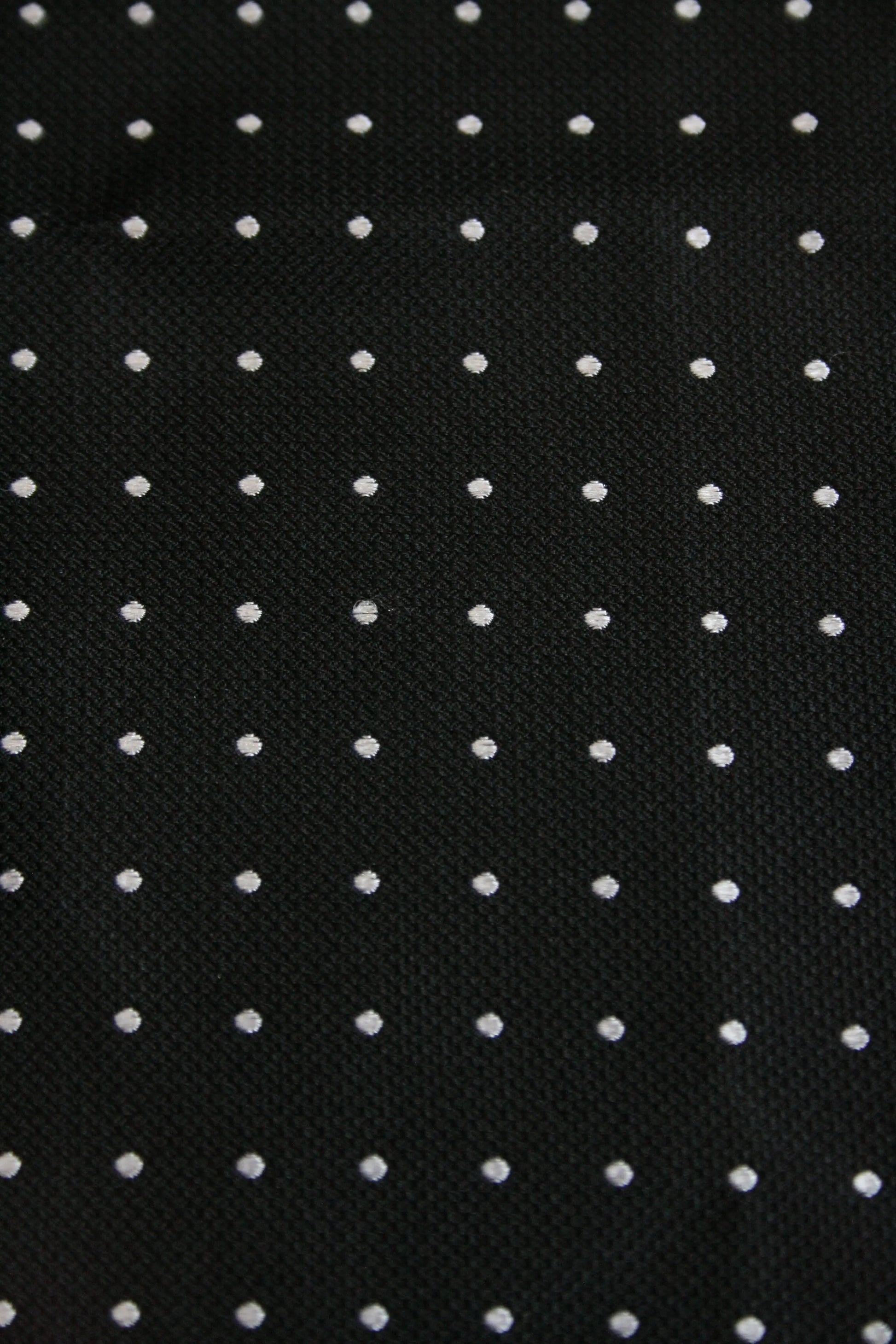 Knightsbridge Neckwear Micro Polka Dot Pre-Tied Silk Bow Tie - Black / White From Woven Durham