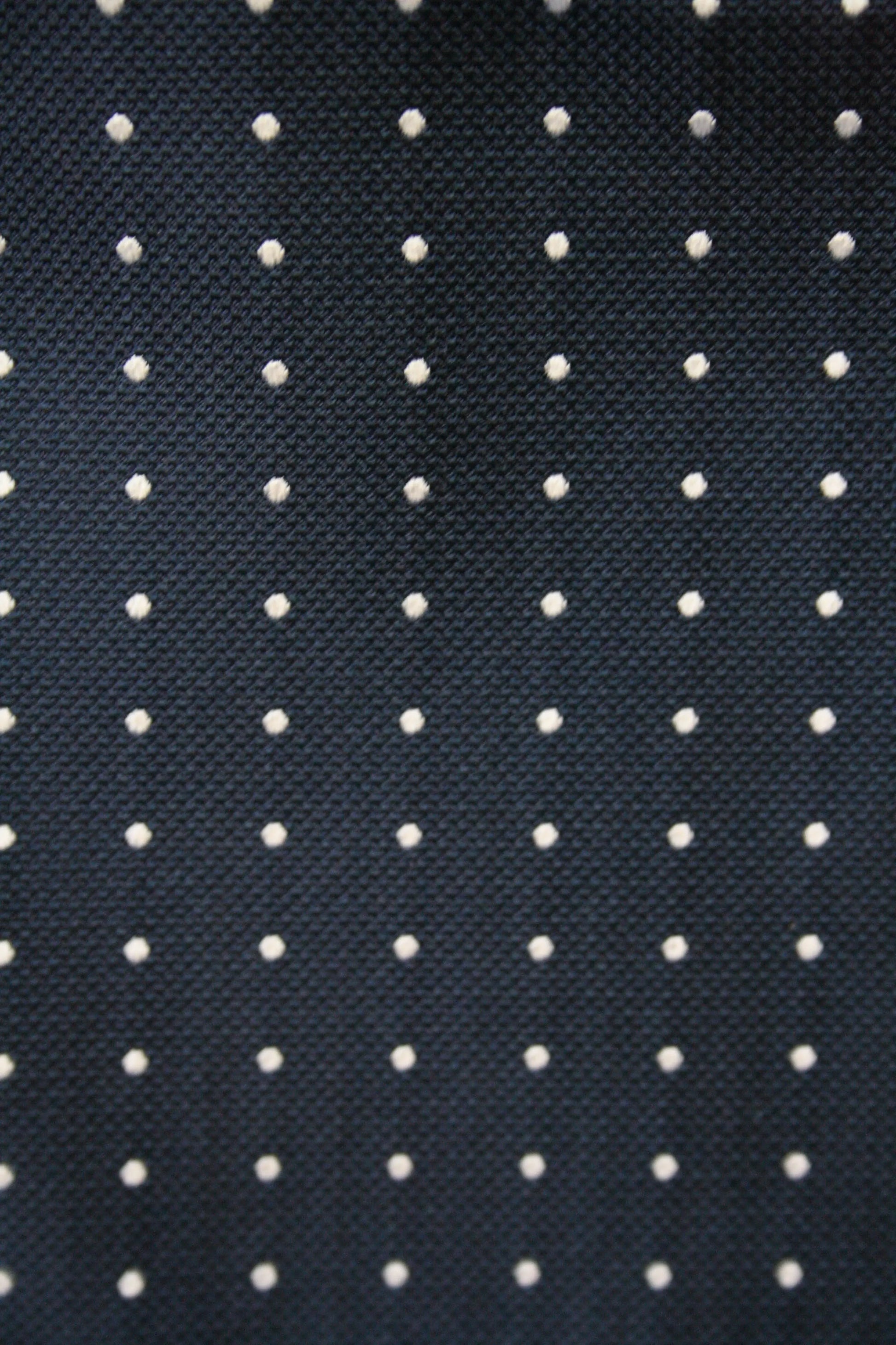 Micro Polka Dot Pre-Tied Silk Bow Tie - Navy / White Knightsbridge Neckwear