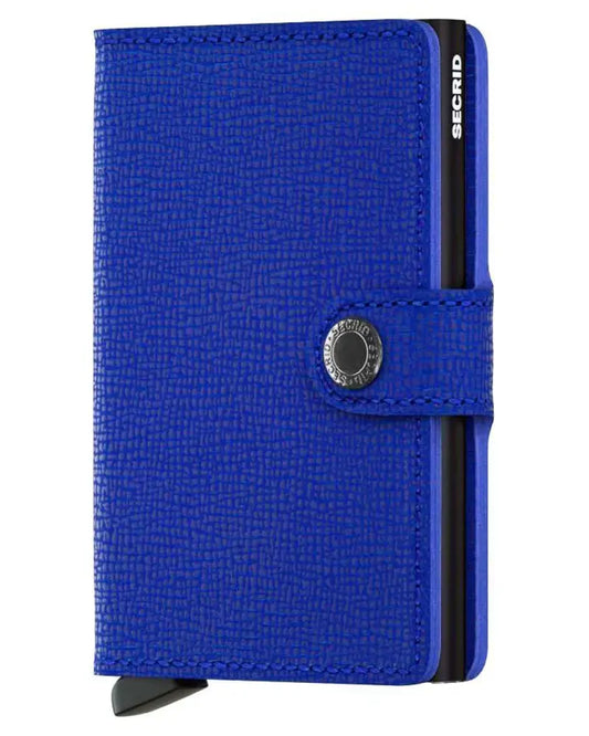 Mini Leather Wallet - Crisple Blue Secrid