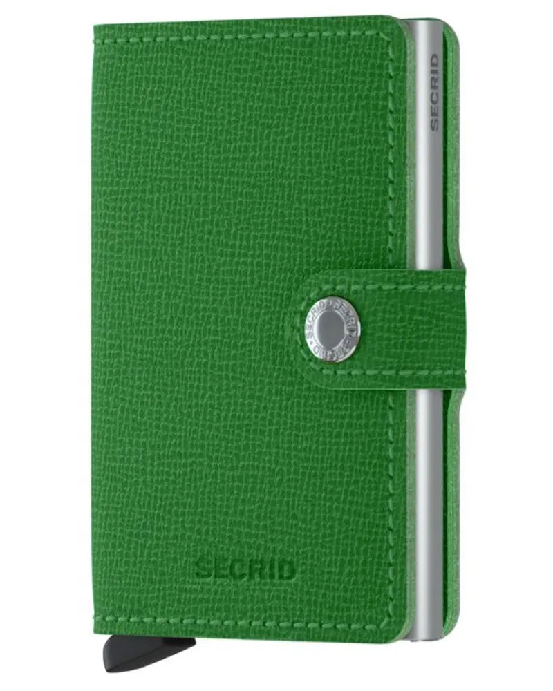 Mini Leather Wallet - Crisple Light Green Secrid