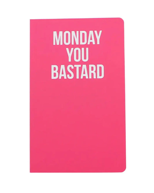 Buy WeAct Company Monday You B*stard A5 Lined Notebook - Pink | Notebookss at Woven Durham