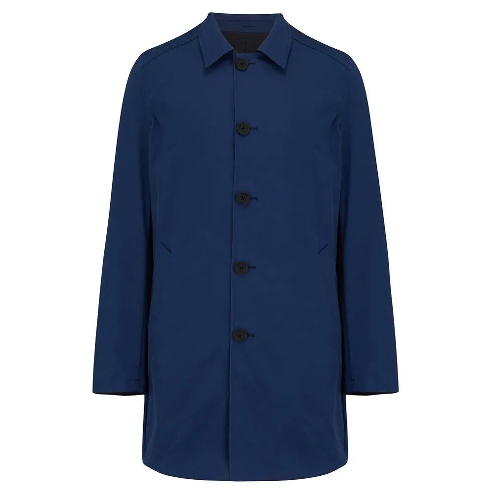 Guards London Montague Reversible Mac - Blue / Navy From Woven Durham