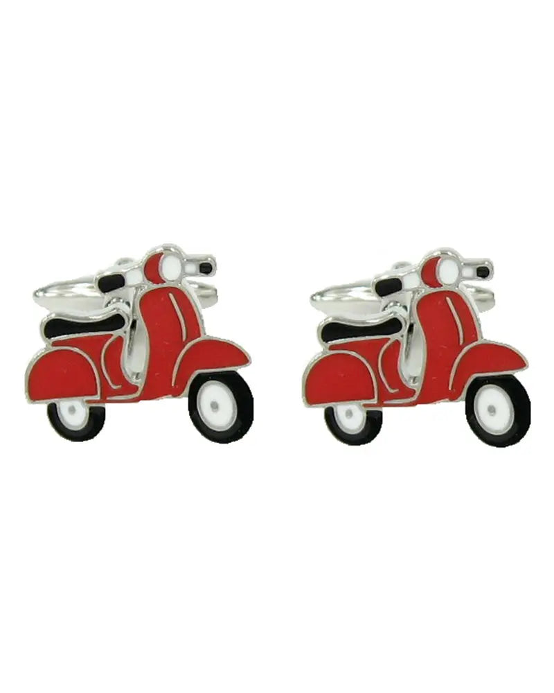 Motor Scooter Cufflinks - Red Dalaco