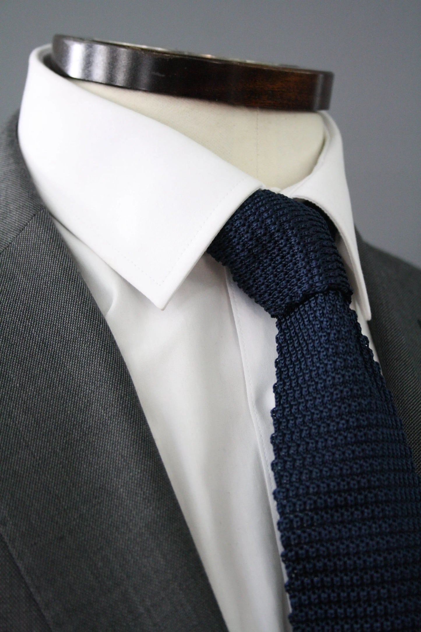 Navy Knitted Silk Tie Knightsbridge Neckwear