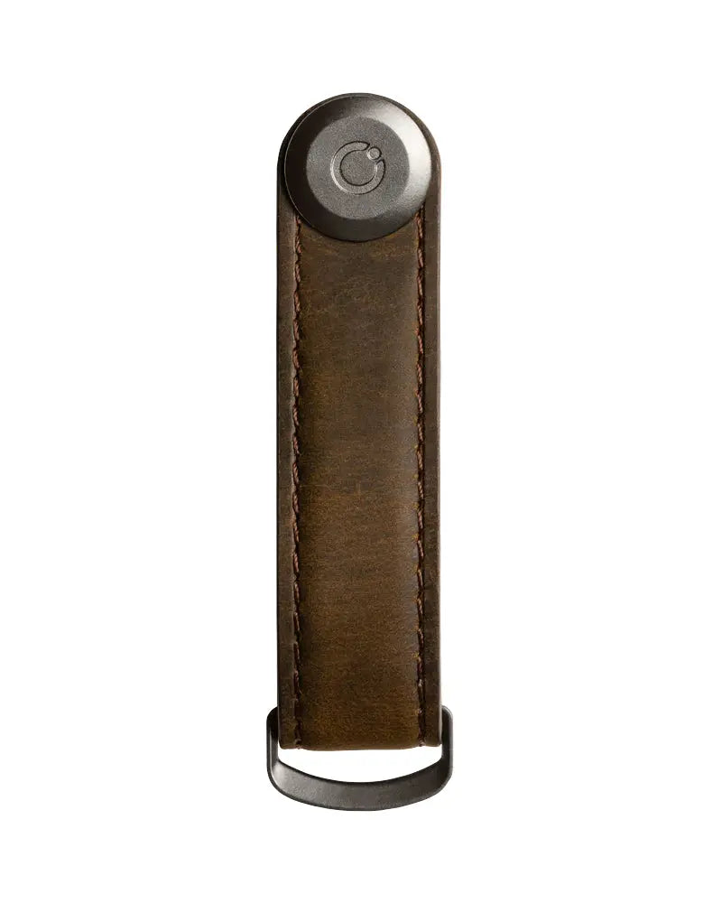 Buy Orbitkey Oak Brown Crazy Horse Leather With Brown Stitching Key Organiser | Keyringss at Woven Durham