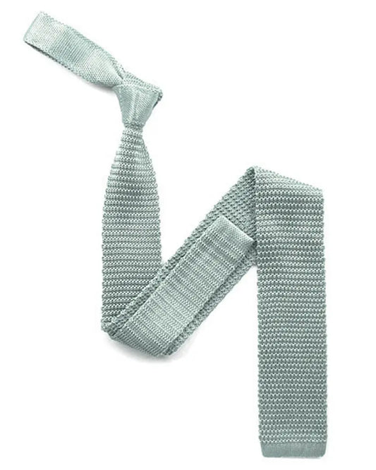 Buy Knightsbridge Neckwear Pastel Mint Green Knitted Silk Tie | Knitted Tiess at Woven Durham