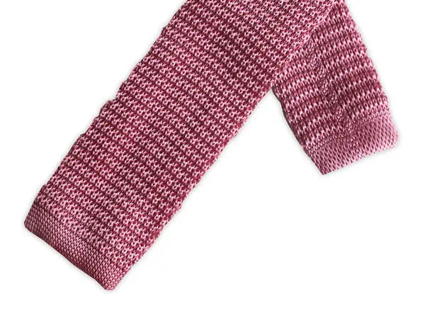 Pastel Pink Knitted Silk Tie Knightsbridge Neckwear