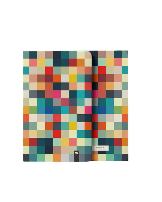 Buy WEEW Design Pixel Print Notebook | Notebookss at Woven Durham