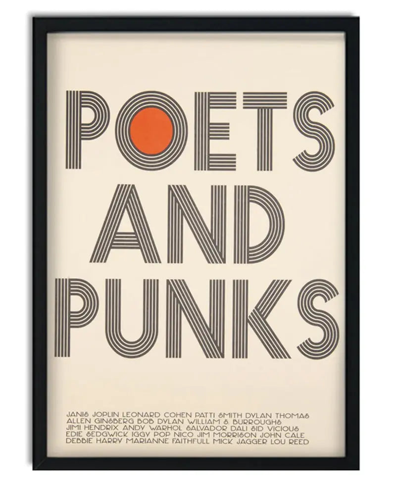 Poets and Punks Retro Art Print FanClub