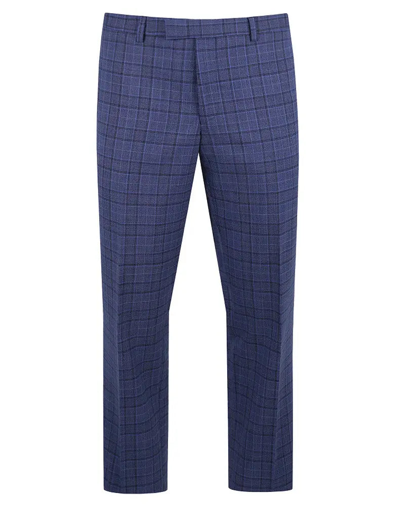 Buy Grey Mid Rise Check Suit Trousers Online at SELECTED HOMME |237335301