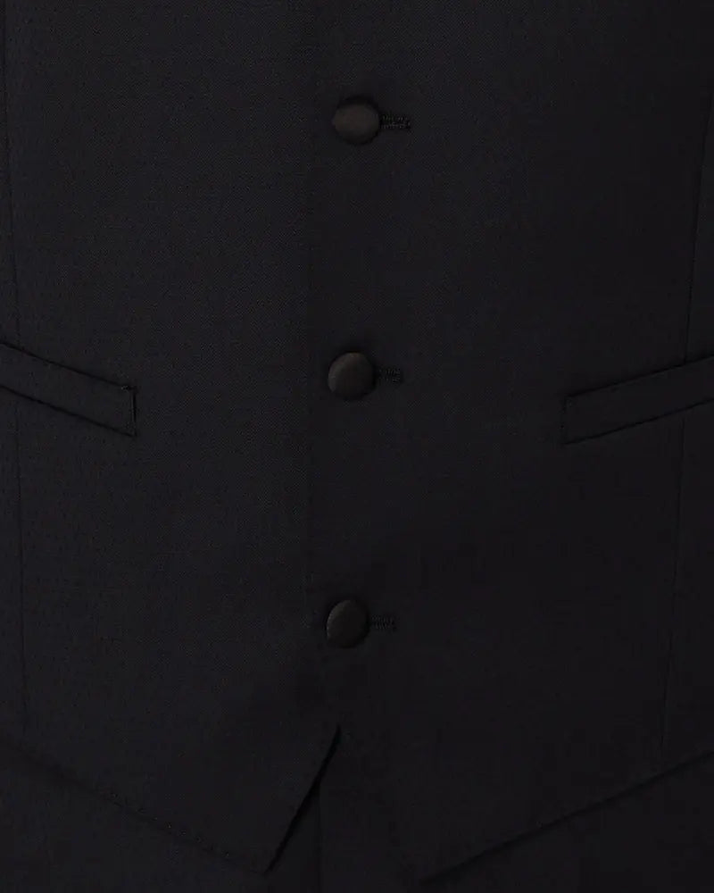 Buy Remus Uomo Rocco Dinner Suit Tuxedo Waistcoat - Black | Suit Waistcoatss at Woven Durham