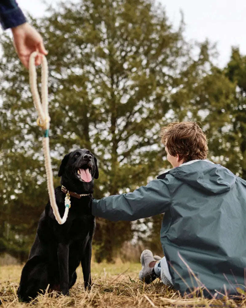 Rope Dog Leash - Natural / Green Field + Wander