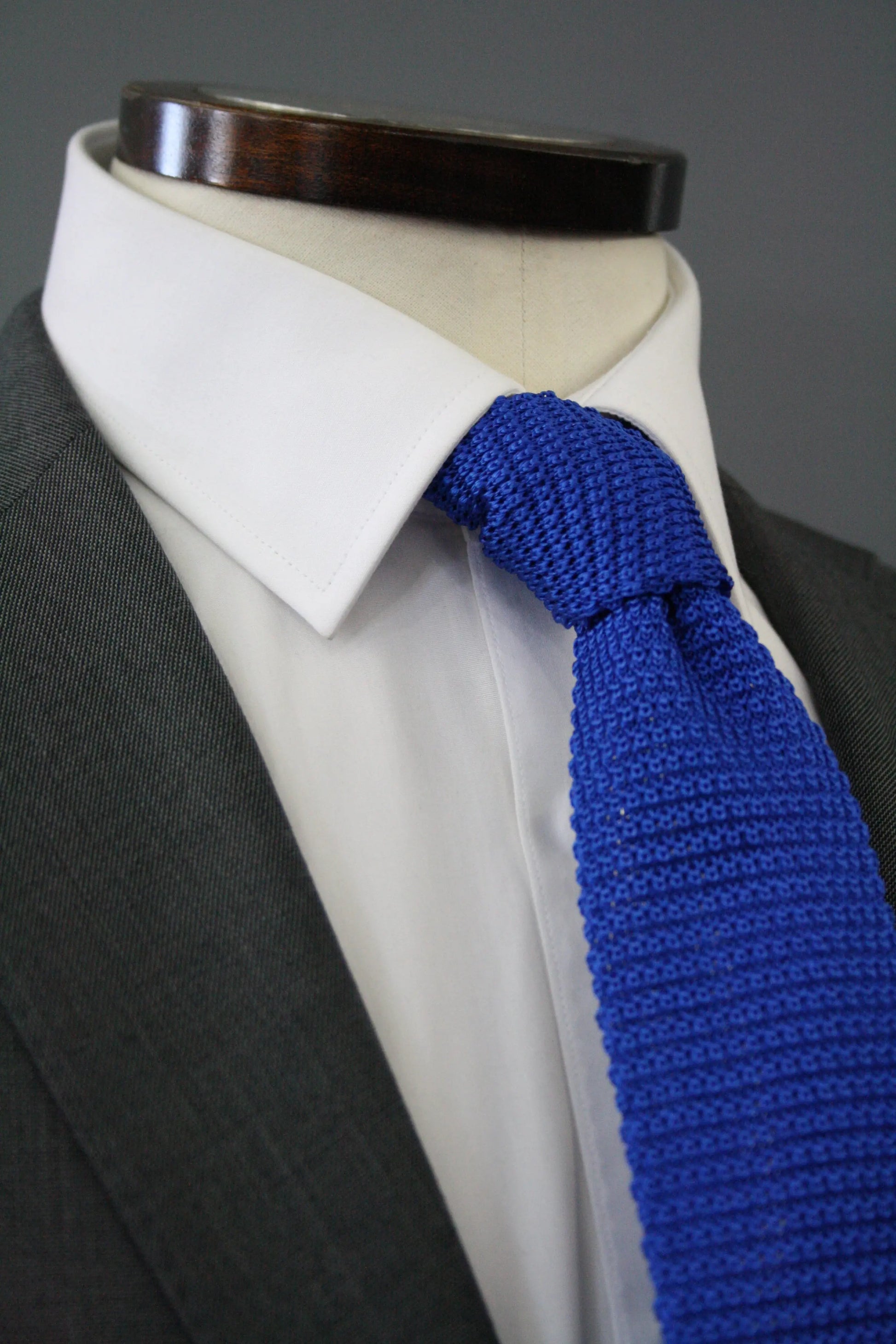 Royal Blue Knitted Silk Tie Knightsbridge Neckwear