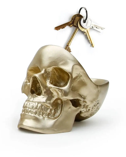 Skull Desk Tidy - Gold Suck UK