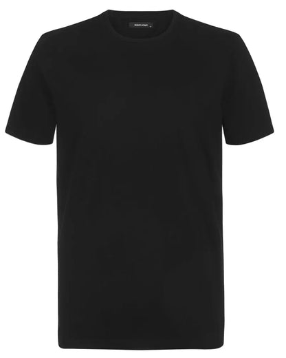 Stretch Crew Neck T-Shirt - Black Remus Uomo