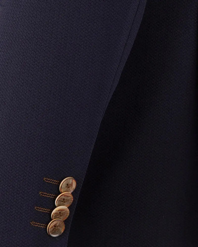 Buy Guide London Textured Stretch Blazer - Navy | Blazerss at Woven Durham