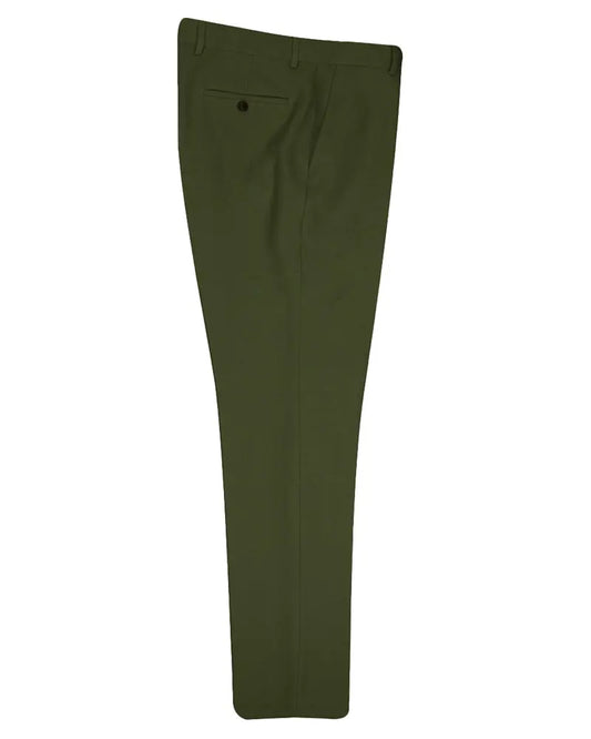 Fratelli Textured Suit Trouser - Green From Woven Durham