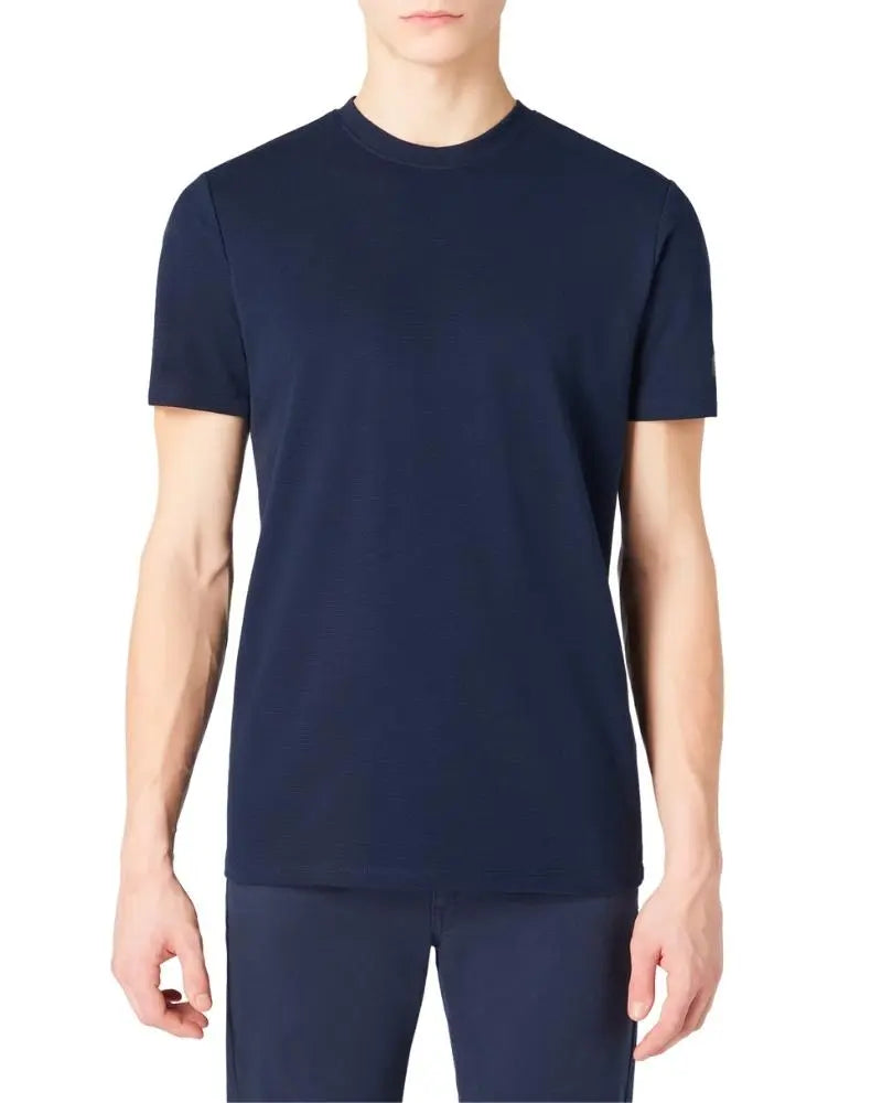 Buy Remus Uomo Textured T-Shirt - Navy | T-Shirtss at Woven Durham