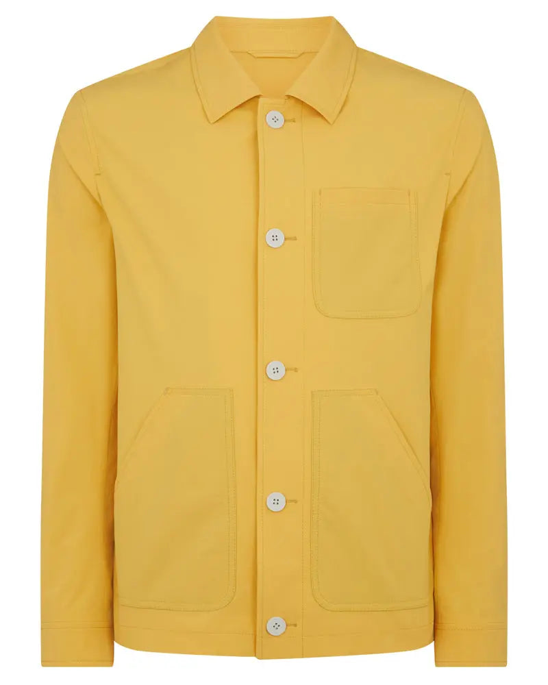 Remus Uomo Theo Worker Jacket - Yellow From Woven Durham
