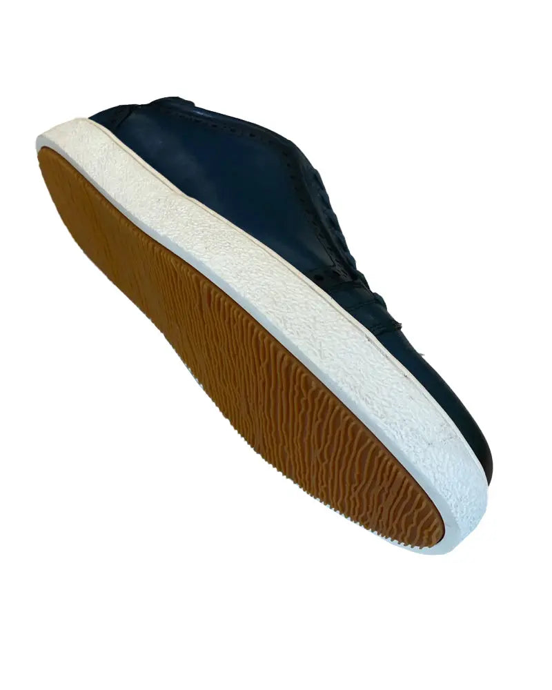 Buy Sergio Duletti Tyson Navy Leather Trainers | Trainerss at Woven Durham