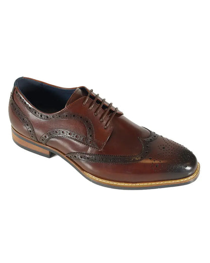Buy Azor Venezia Derby Brogues - Brown | Derby Shoess at Woven Durham