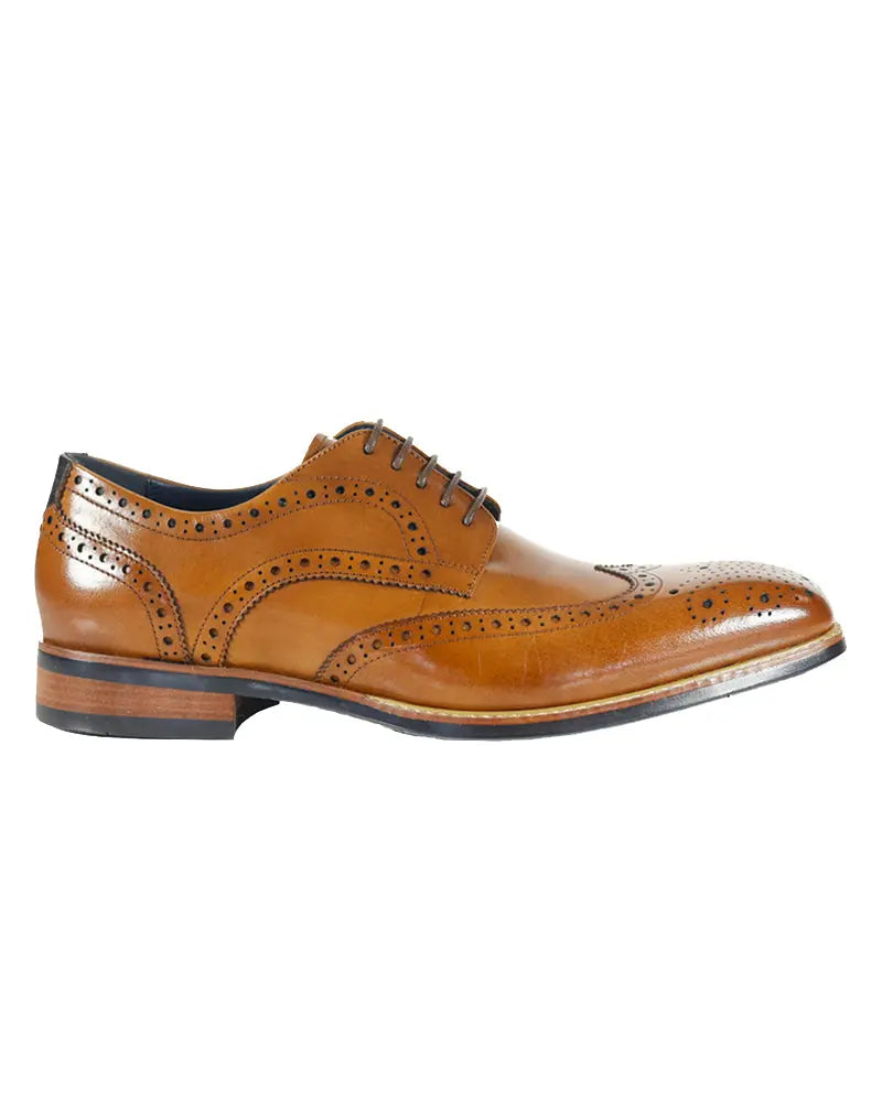 Buy Azor Venezia Tan Brogues | Derby Shoess at Woven Durham