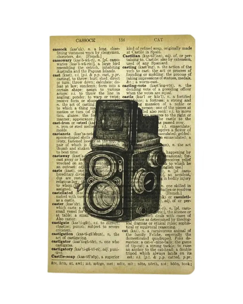 Buy WeAct Company Vintage Camera Dictionary Art Notebook | Notebookss at Woven Durham