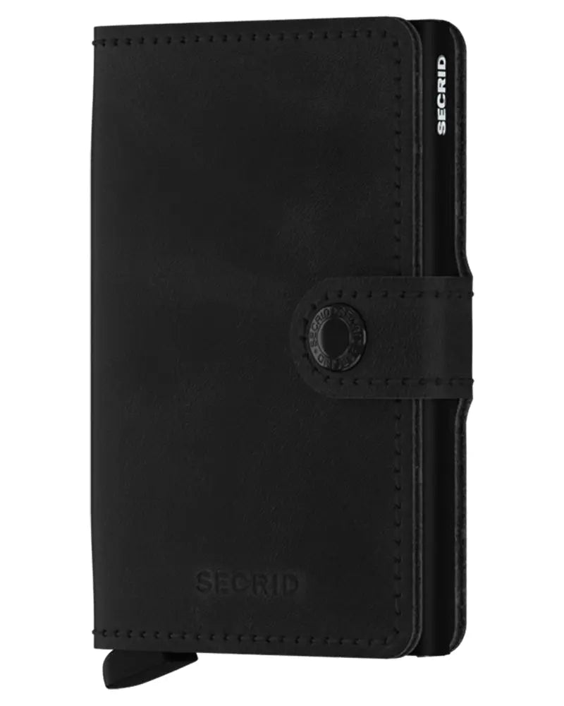 Vintage Mini Wallet - Black Secrid