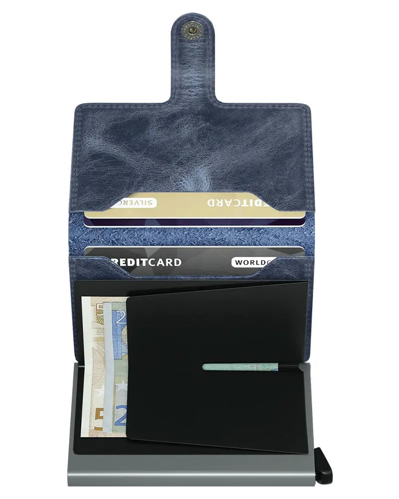 Vintage Mini Wallet - Blue Secrid