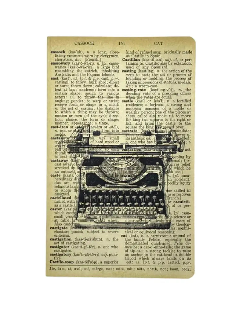 Buy WeAct Company Vintage Typewriter Dictionary Art Notebook | Notebookss at Woven Durham