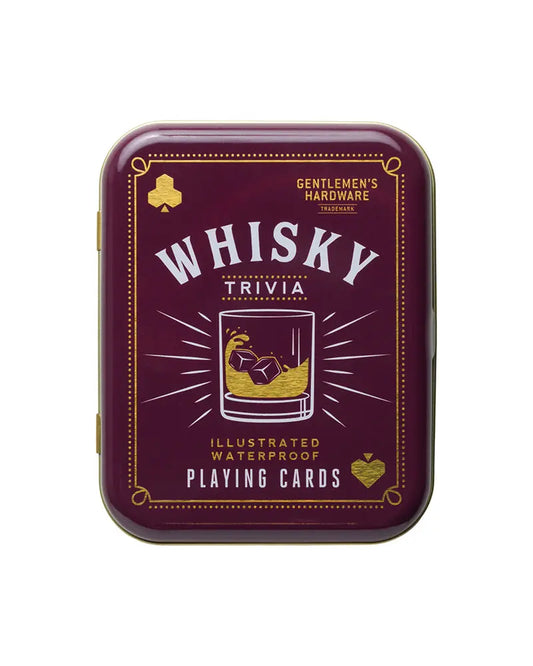 Buy Gentlemen's Hardware Whiskey Trivia Waterproof Playing Cards | Playing Cardss at Woven Durham