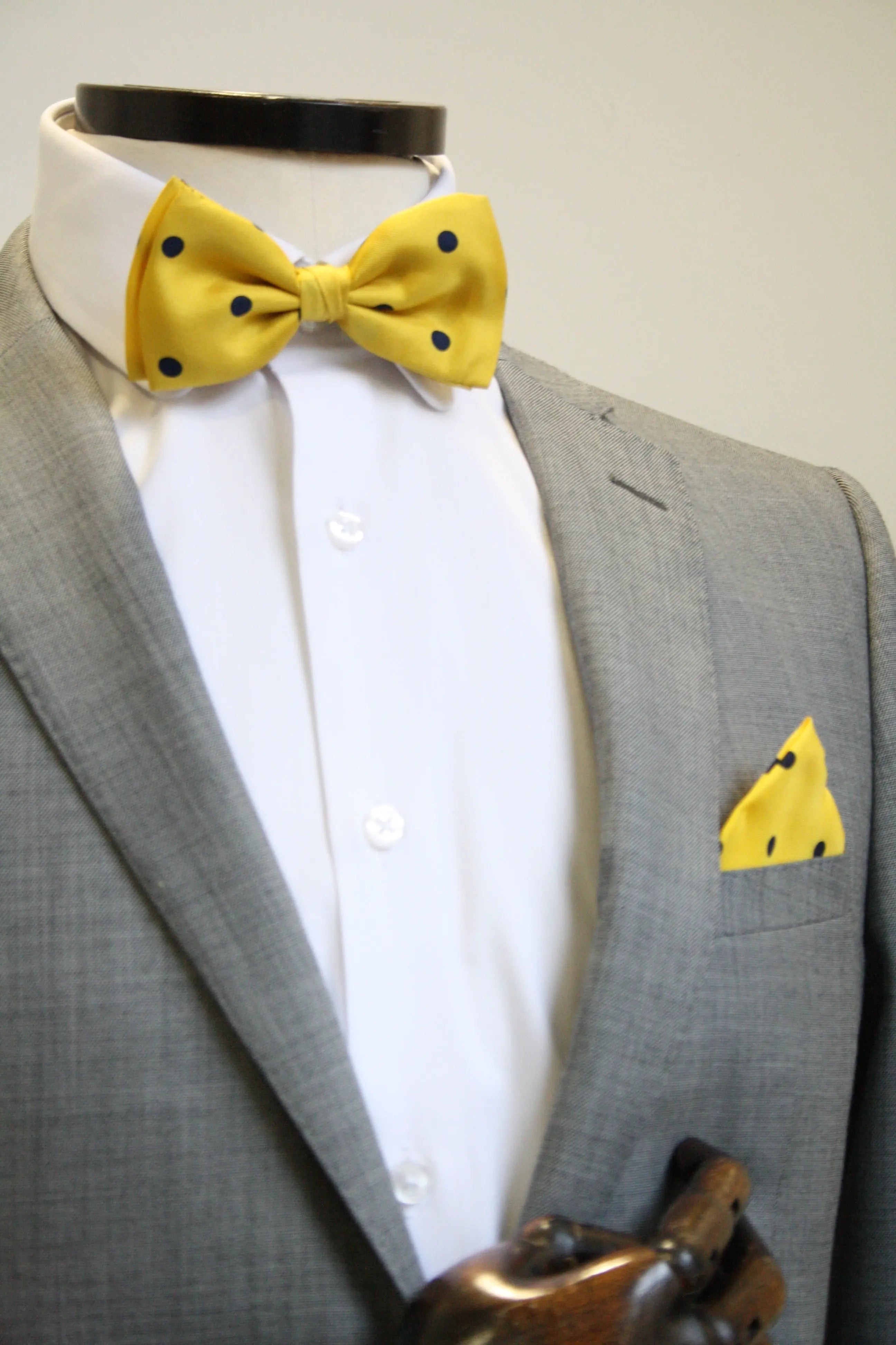 Tuxedo with yellow bow on sale tie